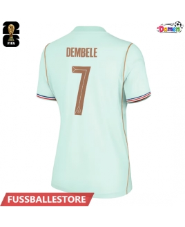 Günstige Frankreich Ousmane Dembele #7 Auswärtstrikot Damen WM 2026 Kurzarm